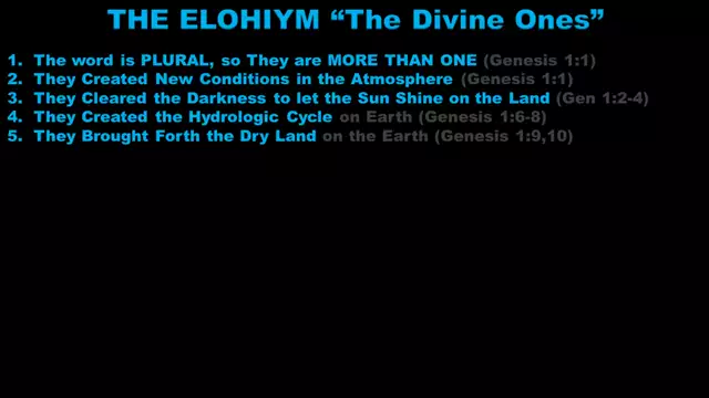 Genesis 1: The Elohiym Terraformed the Earth