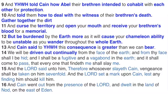 Genesis 4.2 Cain are CHAMELEON VAMPIRES