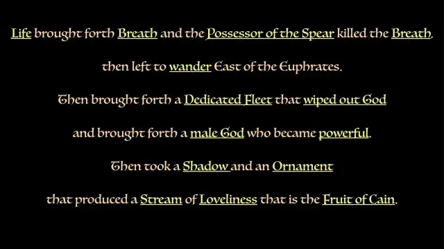 Hidden Message in Cain's Lineage?!