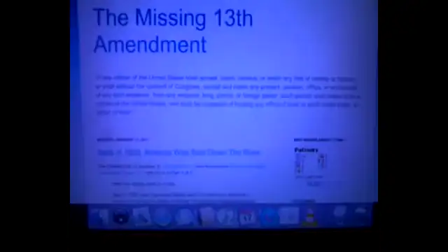 THE 'MISSING' ???????? 13th AMENDMENT