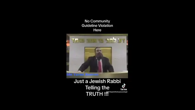 Rabbi tells the TRUTH