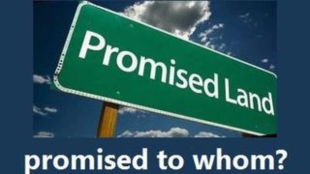 The promised land promised to whom?