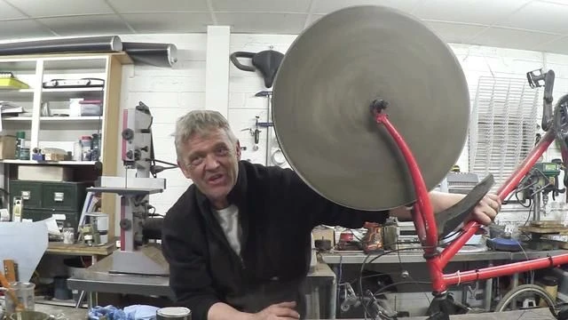 An Easy To Make Flywheel From Concrete And A Bicycle Wheel