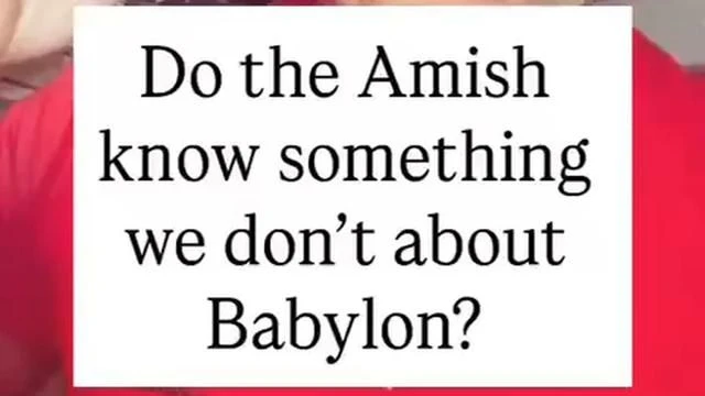 THE AMISH STAYED OUT OF BABYLON